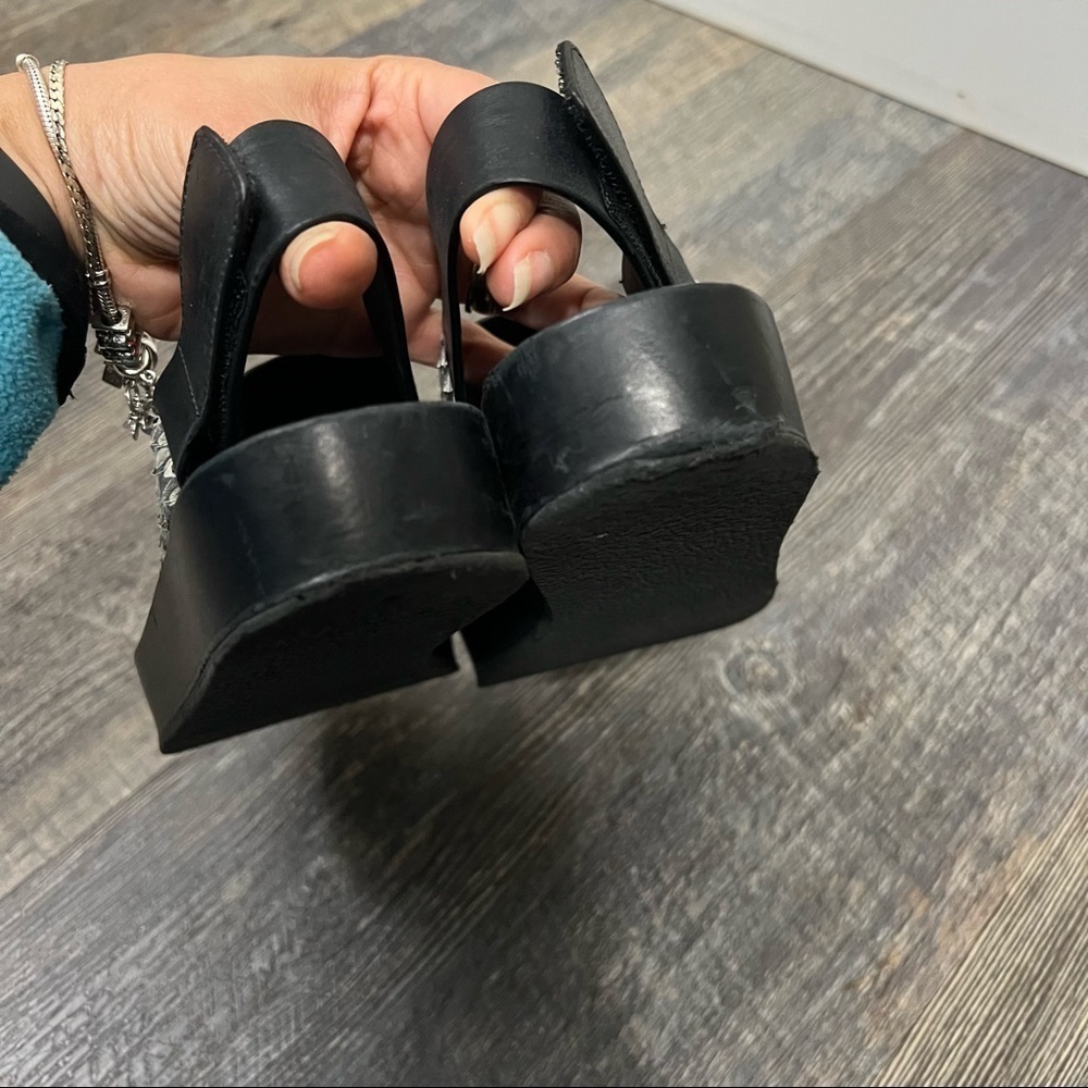 Vince Marett Python Snake Print Flatform Leather … - image 8